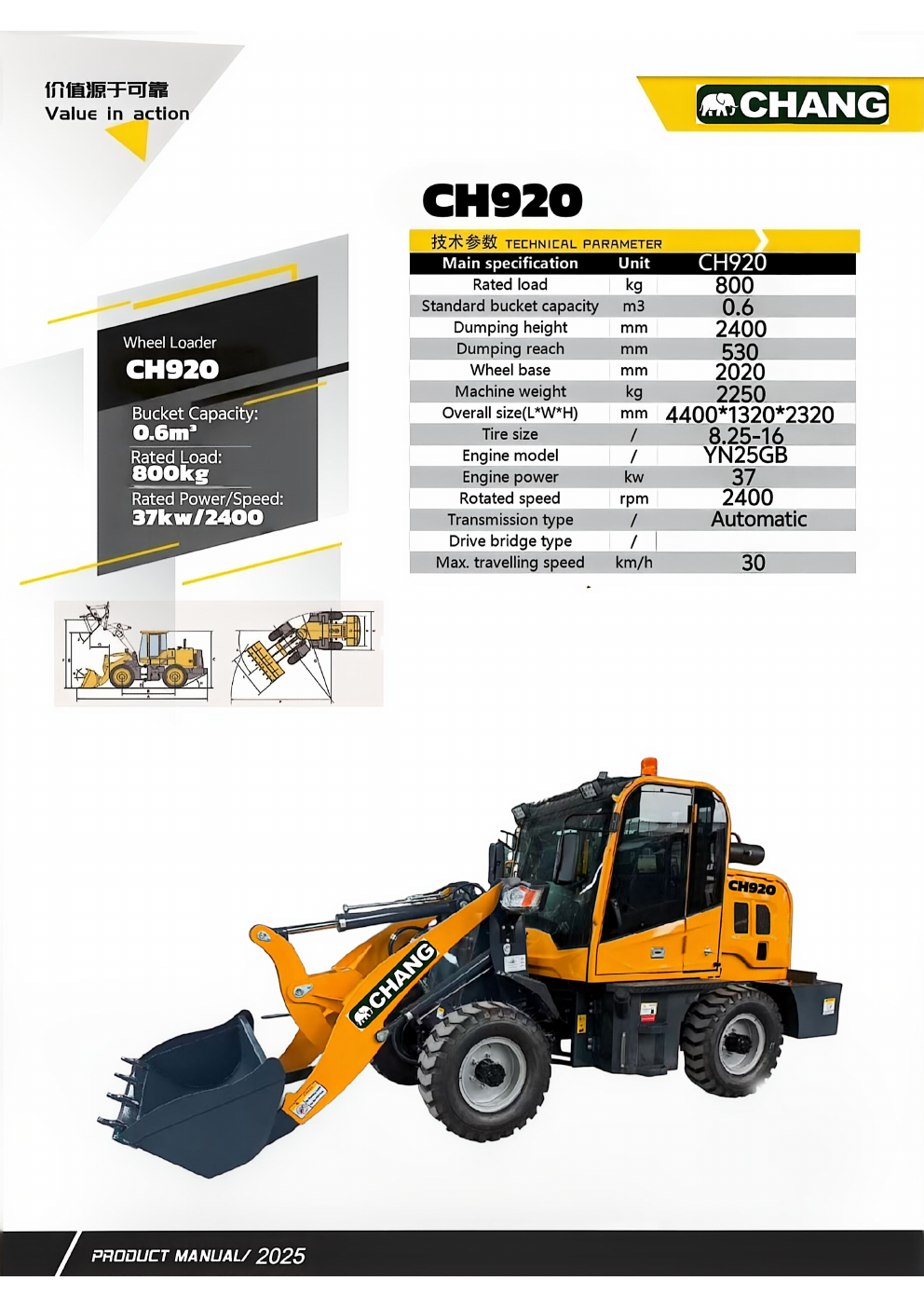 Xe xúc lật CH920
